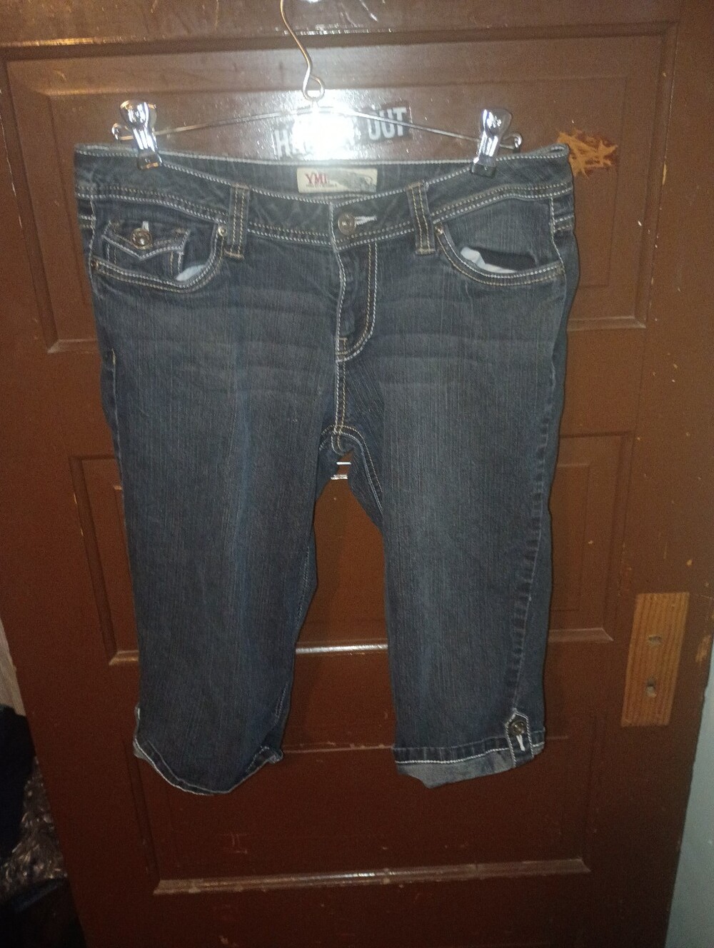 VTG Y2K YMI Low Rise Denim Capri Pants Jrs. 9